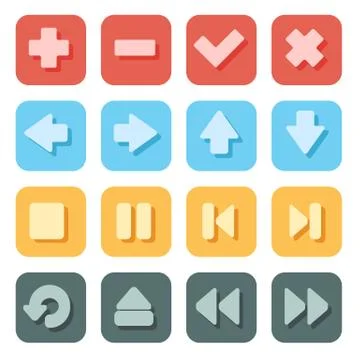 Symbol Icons Set Stock-Illustration