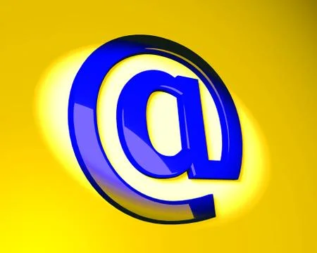 At symbol Stock-Illustration