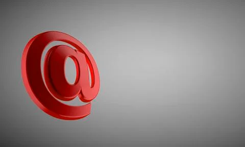 At symbol Stock Illustration