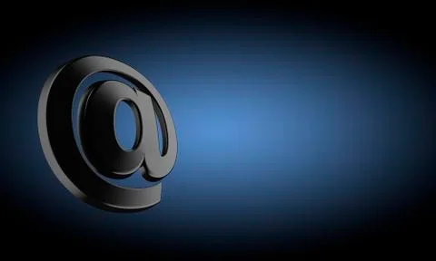 At symbol Stock Illustration