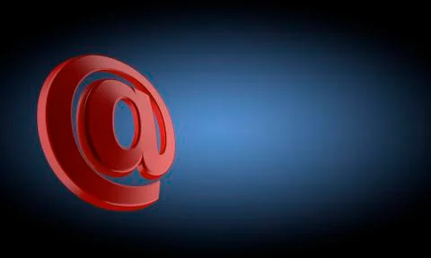 At symbol Stock Illustration