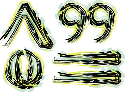 Symbol illustration Illustrazione stock