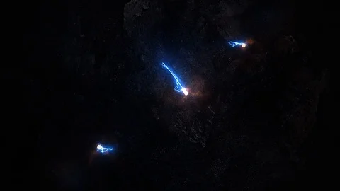 The symbol of infinity glows in the fire. Infinity 36 Stock-Footage 91039172