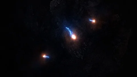 The symbol of infinity glows in the plasma. 32 Stock Footage 91038801