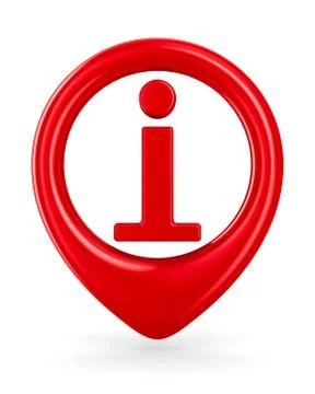 Symbol information on white background. Isolated 3D image Illustrazione stock