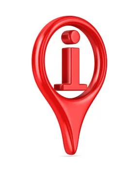Symbol information on white background. Isolated 3D image Illustrazione stock