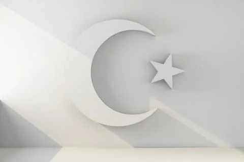 Symbol of islam on the wall Stock Illustration
