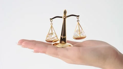 Symbol of justice. Scale Stock Footage 1087447