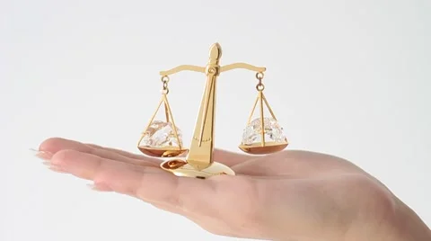 Symbol of justice. Scale Stock Footage 1087450