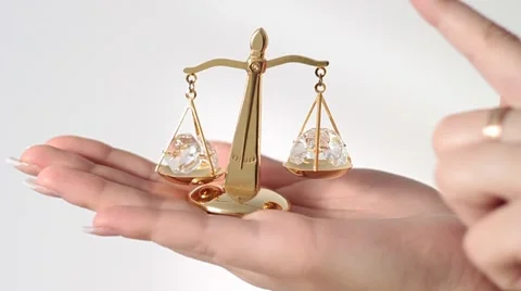 Symbol of justice. Scale Stock Footage 1087455