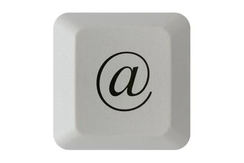 At symbol keyboard button Stock Photos
