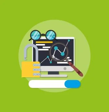 Symbol keywords optimize digital link sign. Www interface search data custome 스톡 일러스트