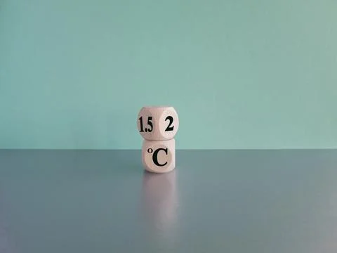 Symbol for limiting global warming. Stock Photos