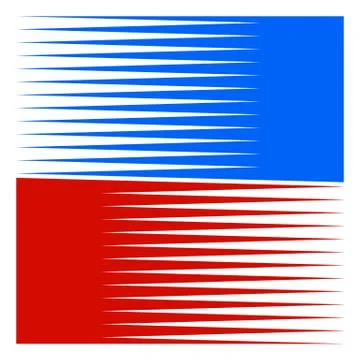 Symbol / logo shape with straight parallel horizontal lines 库存插图