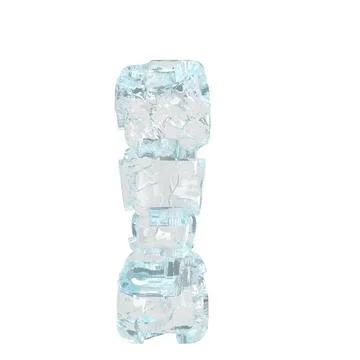Symbol made of ice 3d Illustrazione stock