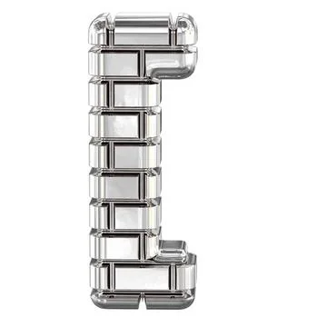 The symbol made of silver bricks. Stock Illustration
