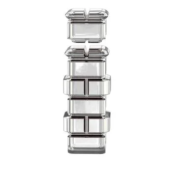 The symbol made of silver bricks. letter i Stock Illustration
