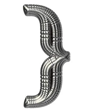 Symbol made of silver spheres Stock Illustration