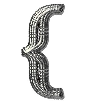 Symbol made of silver spheres Stock Illustration