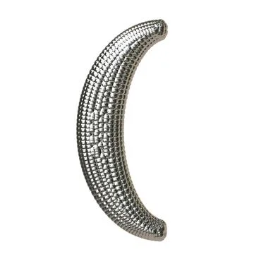 Symbol made of silver spheres Illustrazione stock