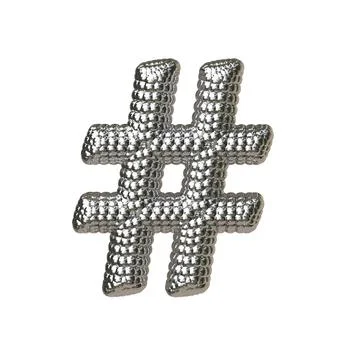 Symbol made of silver spheres Illustrazione stock