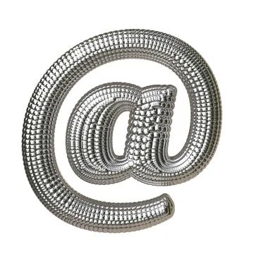 Symbol made of silver spheres Stock Illustration