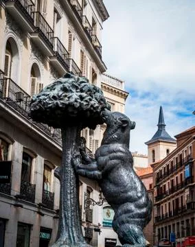 Symbol of Madrid Stock Photos