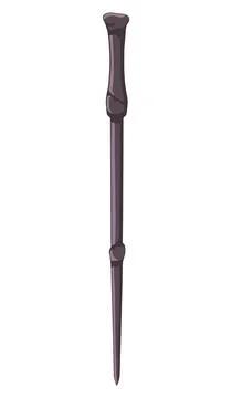 Symbol the magic wand from the book about Harry Potter . Vector illustration Stock Illustration
