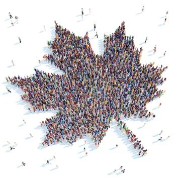 Symbol   maple leaf. Stock Illustration