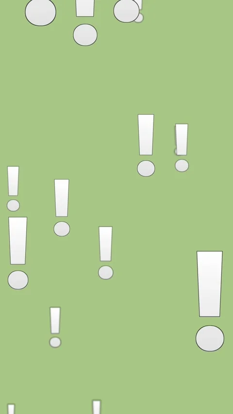 Symbol march exclamation alert vertical Stock Footage 346481180