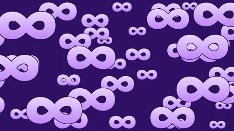 Symbol march infinity unlimited horizontal Stock Footage 344400207