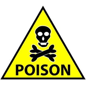 Symbol for marking toxic poisoning. vector illstration. Stock Illustration