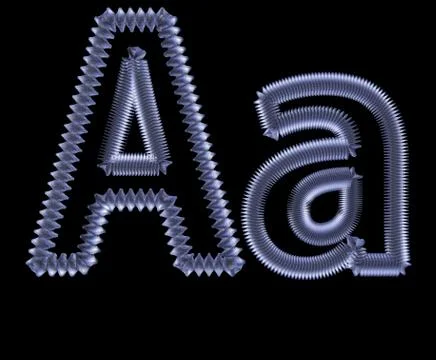 Symbol from a metal spring Stock Illustration