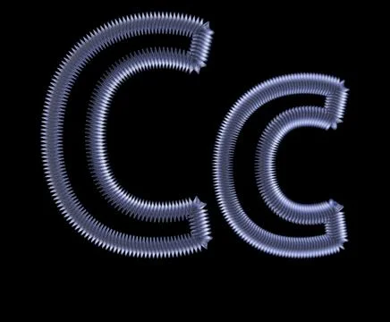 Symbol from a metal spring Stock Illustration