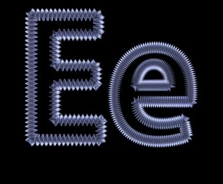 Symbol from a metal spring Stock Illustration