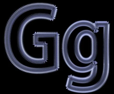 Symbol from a metal spring Stock Illustration