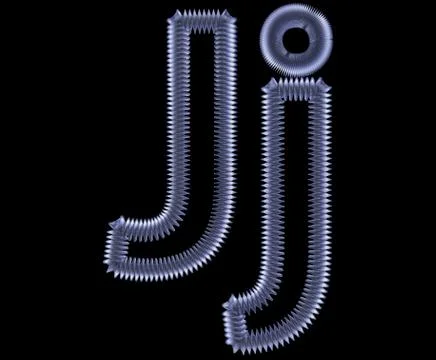 Symbol from a metal spring Stock Illustration