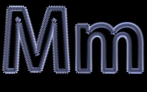 Symbol from a metal spring Stock Illustration
