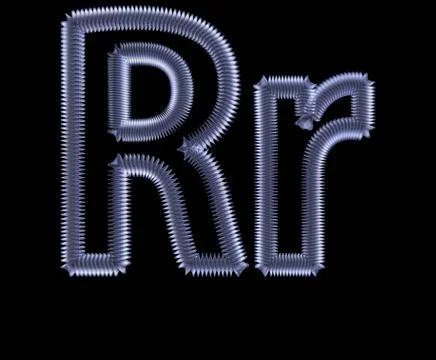 Symbol from a metal spring Stock Illustration