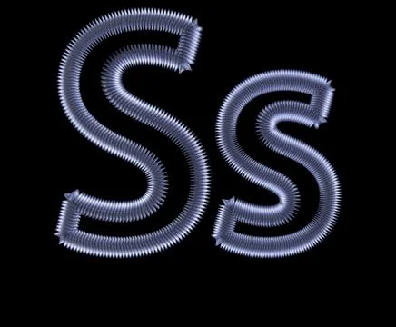 Symbol from a metal spring Stock Illustration