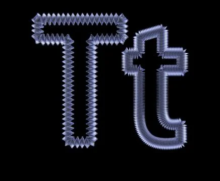Symbol from a metal spring Stock Illustration