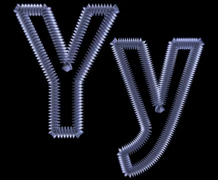 Symbol from a metal spring Stock Illustration