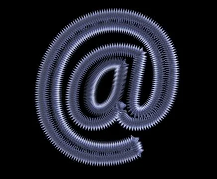 Symbol from a metal spring Stock Illustration