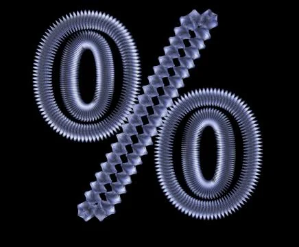 Symbol from a metal spring Stock Illustration