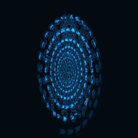 Symbol of a molecular structure of substance 3D Stock Footage 69488235