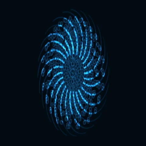 Symbol of a molecular structure of substance 3D Video stock 69488378