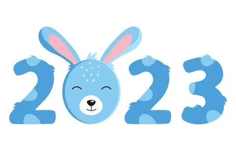Symbol of the new 2023 Stock Illustration