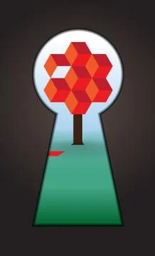 Symbol od tree Illustrazione stock