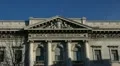 Symbol Palace Italian Commercial Bank Banca Commerciale Italiana Facade Building HD Footage