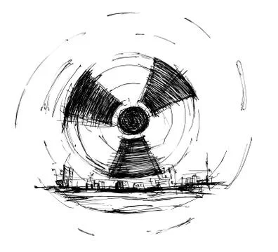 Symbol of radiation Stock Illustration